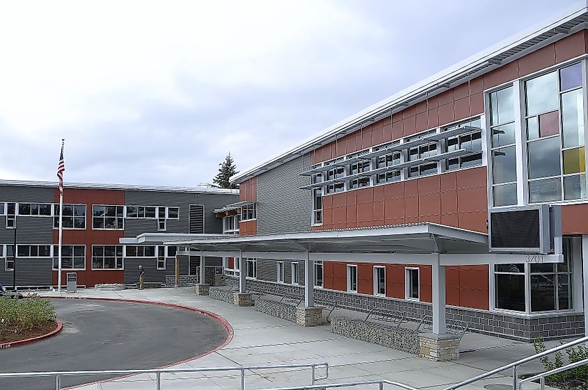 The Arbor Heights Elementary School in Arbor Heights, Seattle, Washington