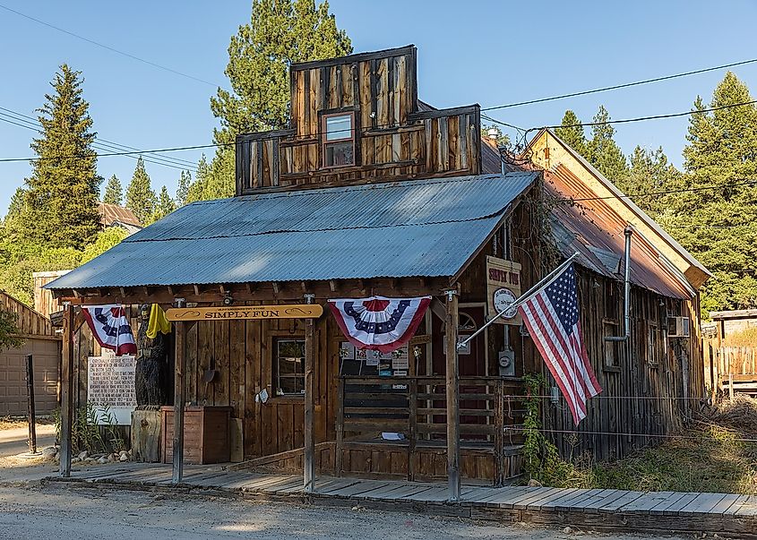 Historic building on Main Street, Idaho City, Idaho. Image credit Frank Schulenburg via Wikimedia Commons