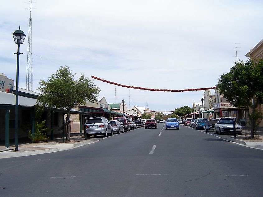 Shops along George Street, Moonta