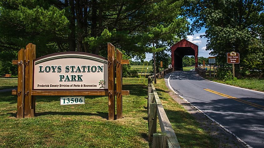 Loys Station Covered Bridge in Thurmont Maryland