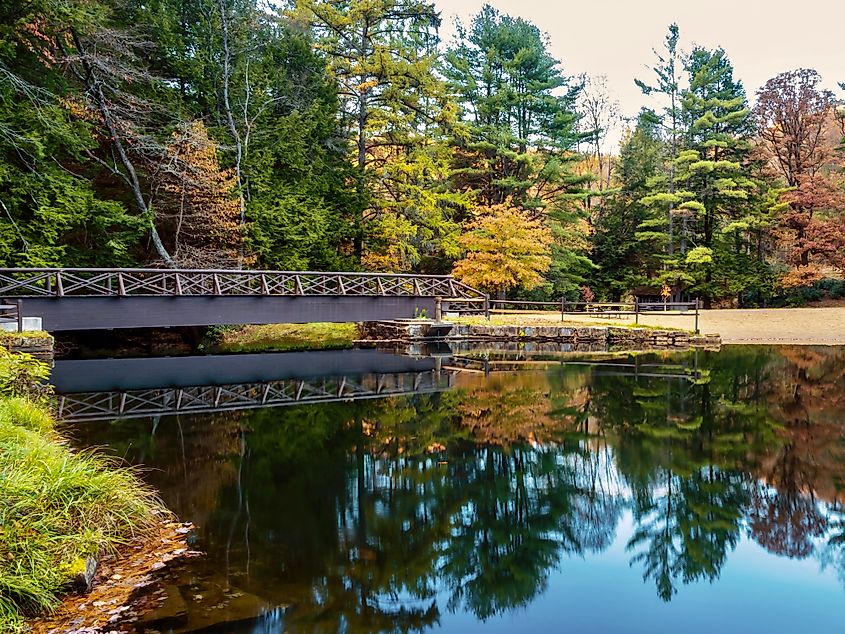 Clear Creek State Park near Clarion, Pennsylvania in the fall 