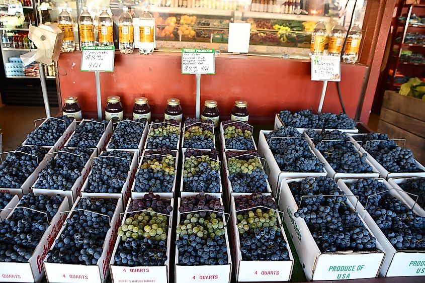 Josephs Wayside Market in Naples, upstate New York.
