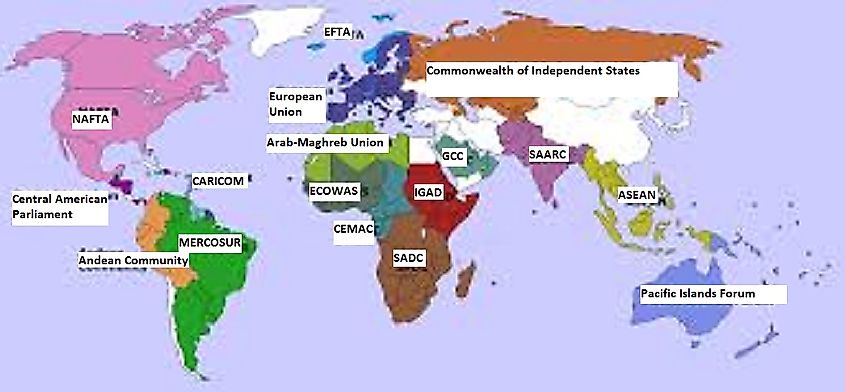 What Is A Trade Bloc, And Why Are They Formed? - WorldAtlas