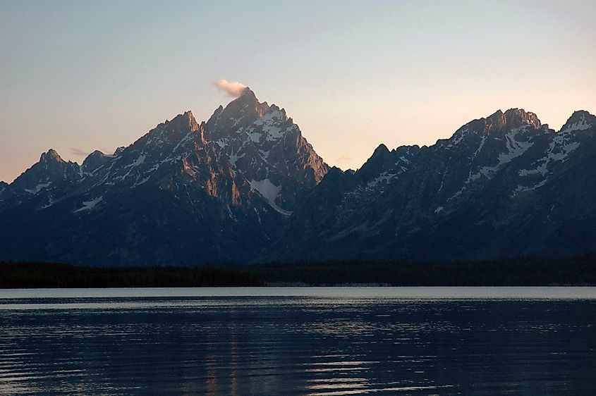 Grand Teton and Jackson Lake.