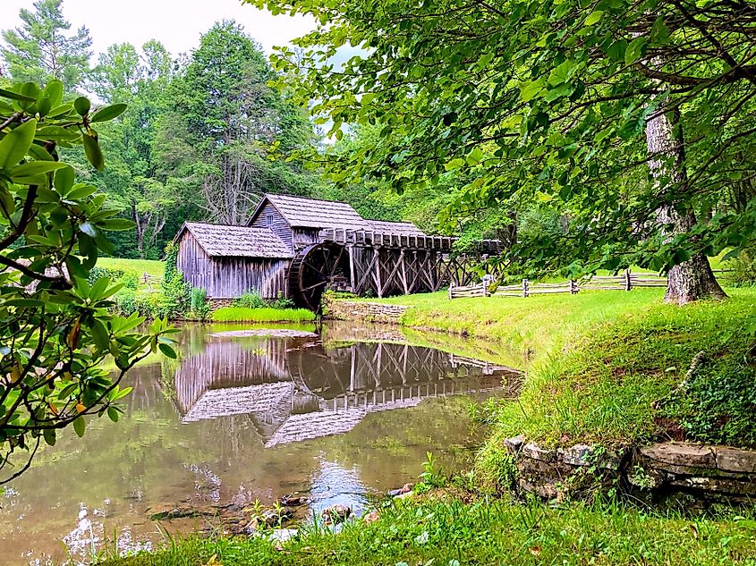 Historic Mabry Mill in Meadows of Dan, Virginia