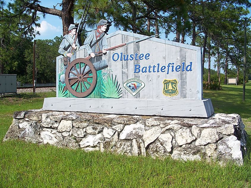 Olustee Battlefield Historic State Park, in Baker County, Florida.