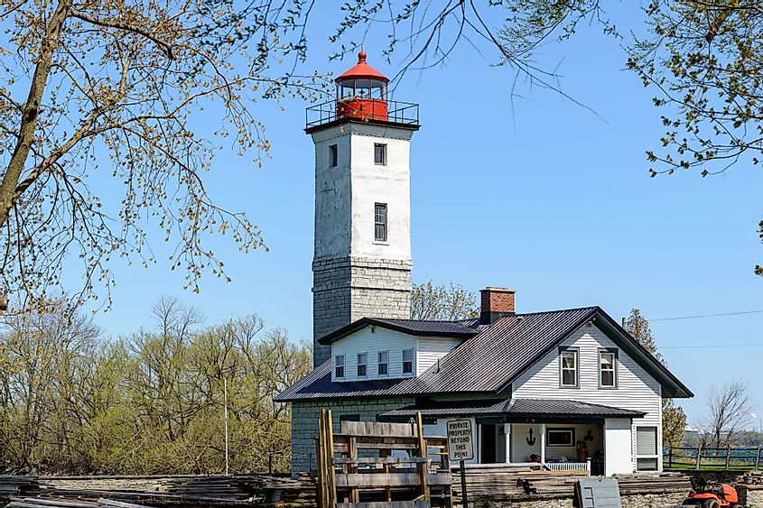 Ogdensburg Lighthouse on the St. Lawrence Seaway