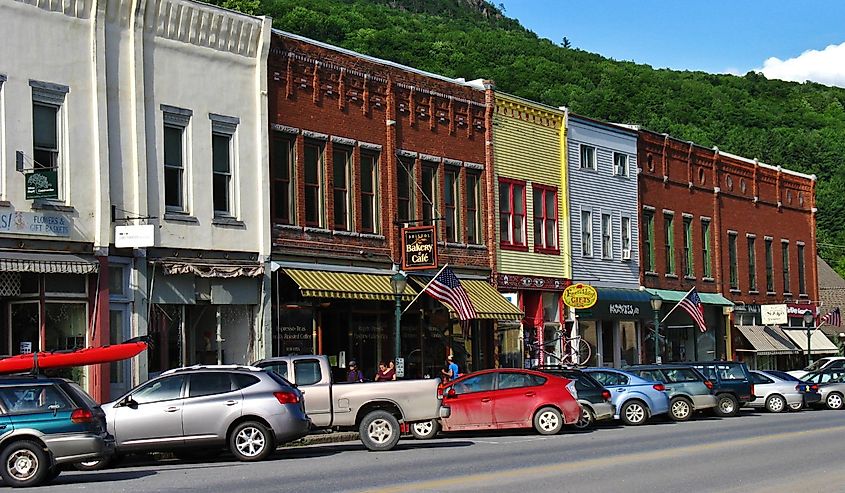 Downtown Bristol, Vermont.