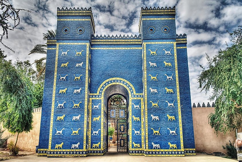 Copy of Ishtar Gate in Babylon.