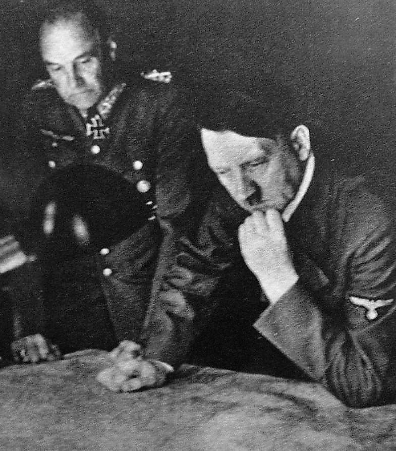 Adolf Hitler and OKH chief Field Marshal Walther von Brauchitsch, during the early days of Hitler's Russian Campaign