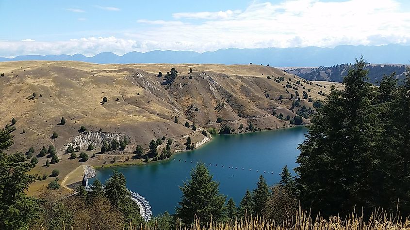 Kerr Dam Flathead in Lake Montana