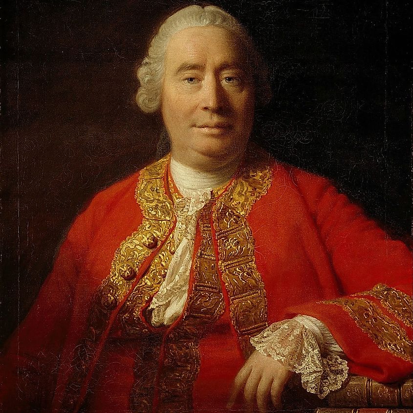 Oil painting of David Hume