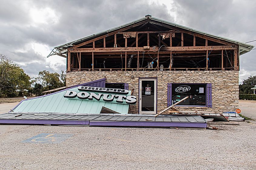 A local donut shop in Dripping Springs, Texas.