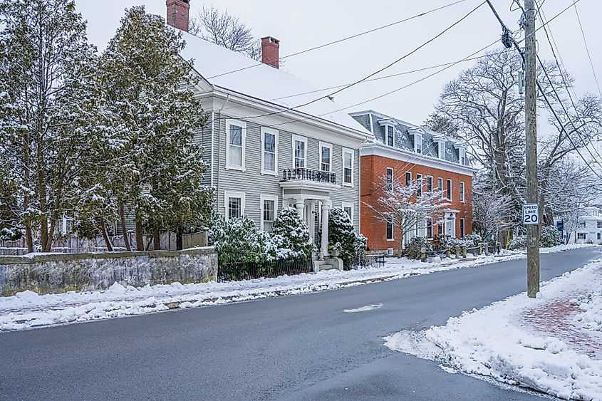 Old houses in Portsmouth, NH.