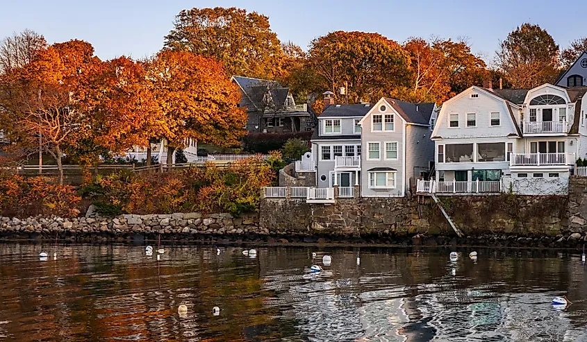 Cape Ann Rockport, Massachusetts, autumn scene