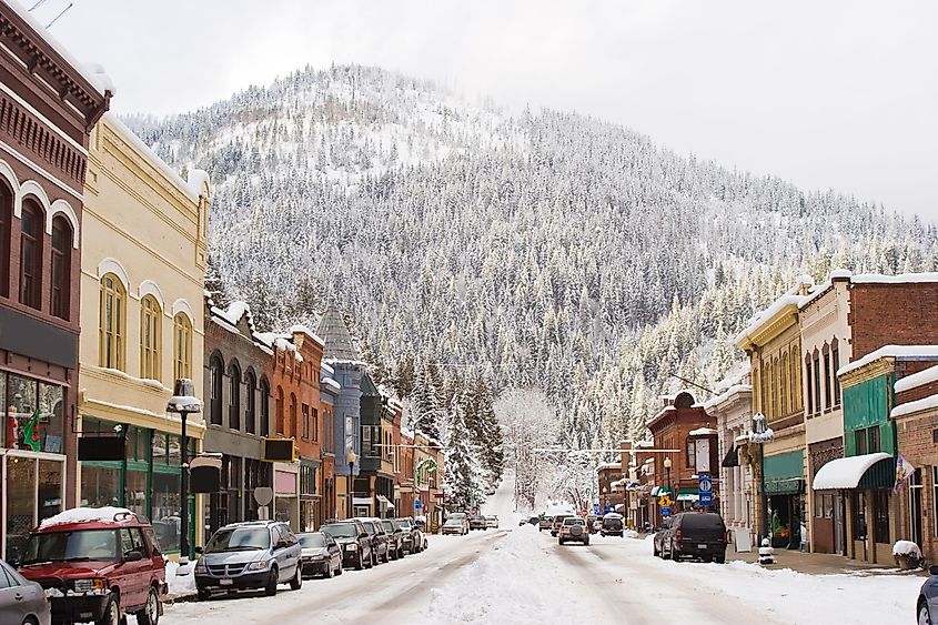 Downtown Wallace, Idaho.