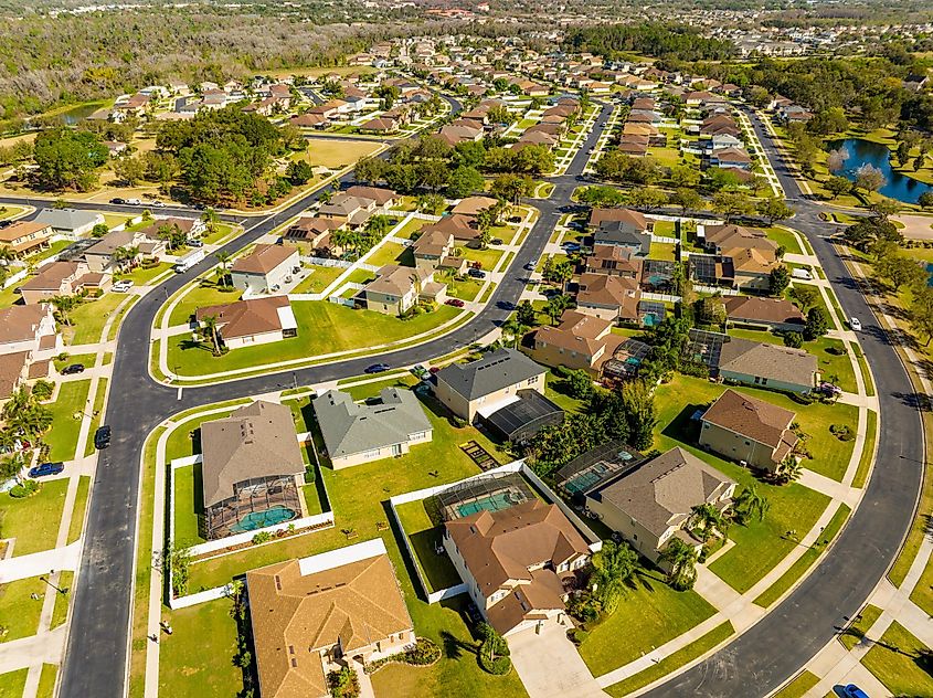 A neighborhood in Winter Park