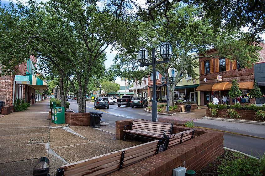 Downtown Fernandina Beach, Florida.