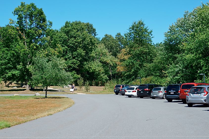 Parking lot in Minute Man National Historic Park.
