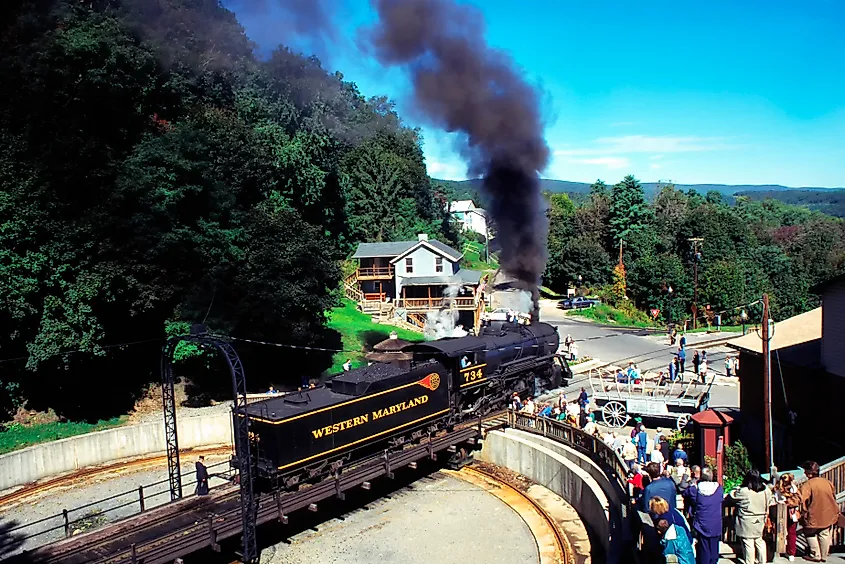 Western Maryland Railroad in Frostburg, Maryland