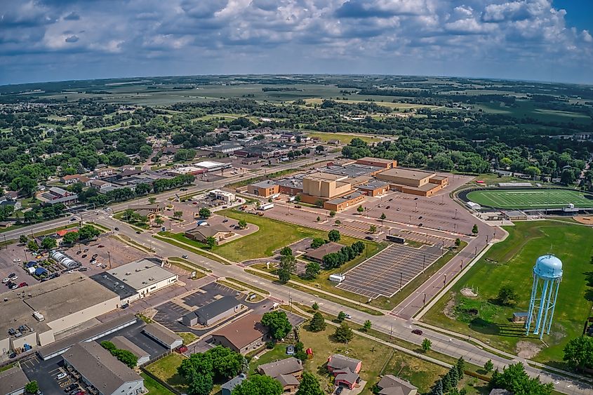 Overlooking the suburb of Brandon, South Dakota.