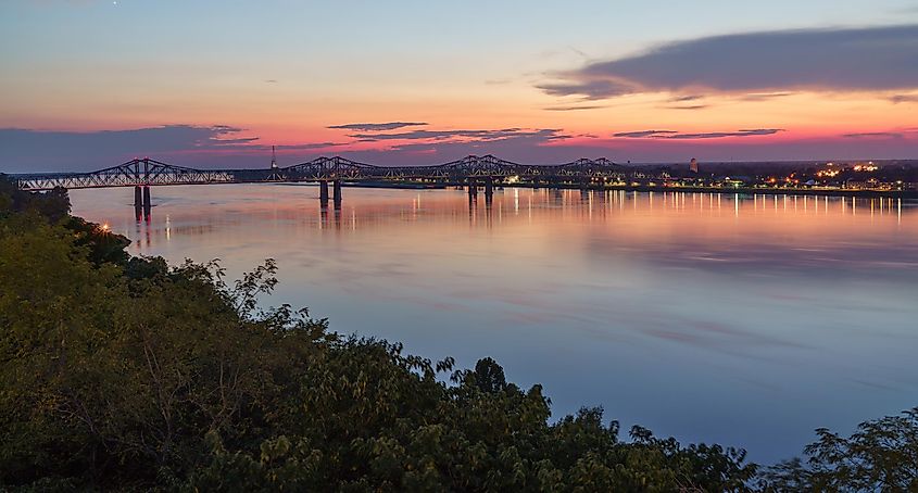 Beautiful Sunset in Natchez, Mississippi