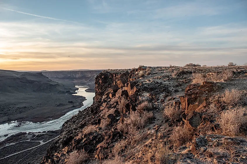 Kuna Idaho Sunset Canyon River Landscape