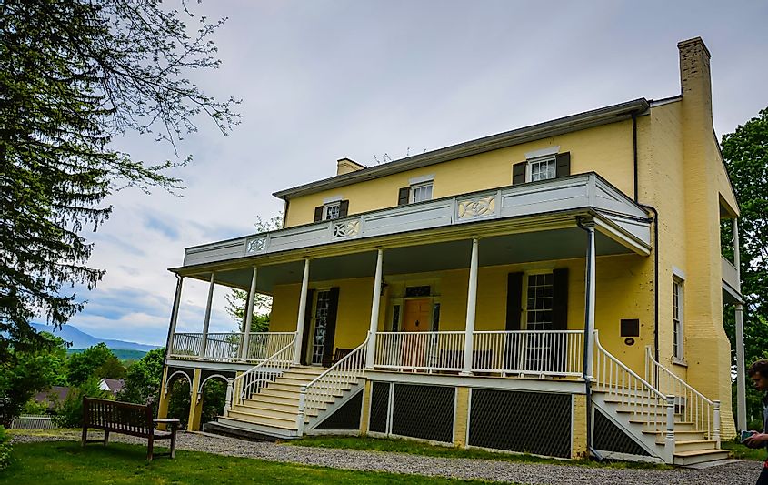 Exterior of the Thomas Cole National Historic Site in Catskill, New York