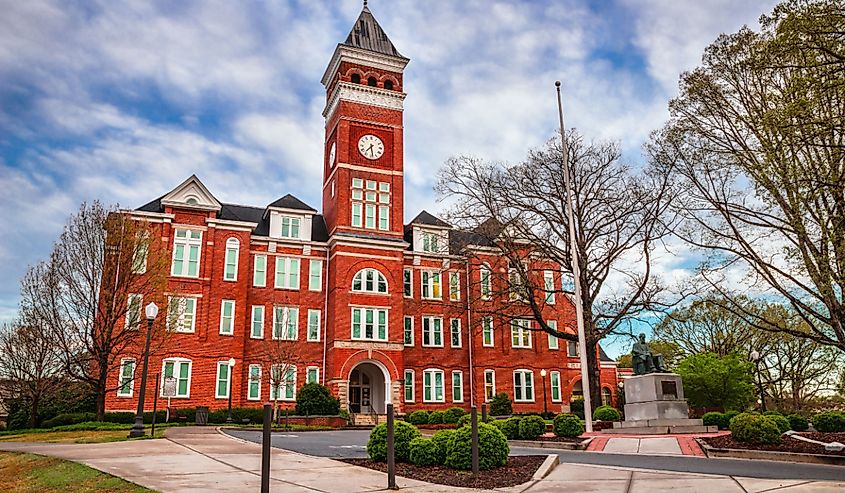 Tillman Hall at Clemson University, Clemson, South Carolina.