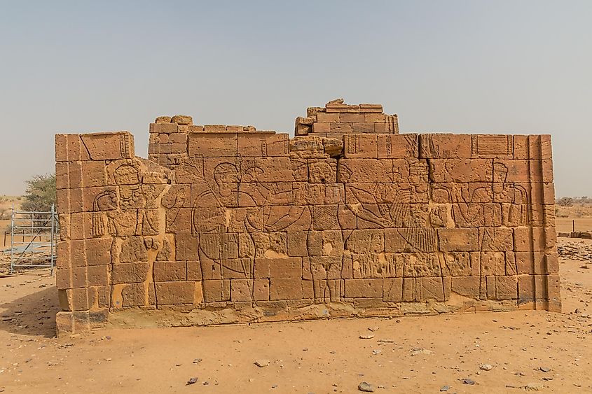 Ruins of Apademak temple Kush civilization, Naqa, Meroe, Sudan
