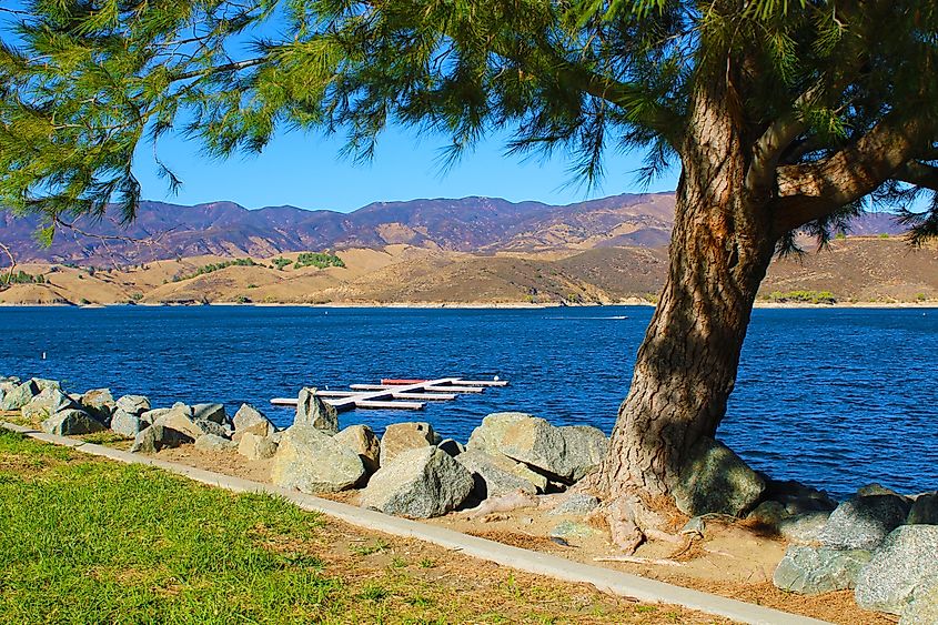 Lake Castaic in Castaic, California.