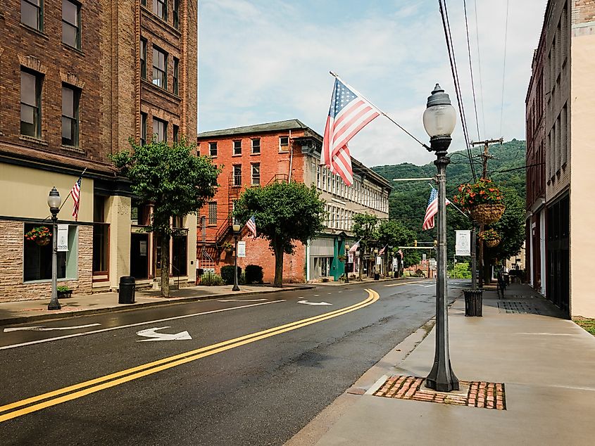 Downtown Hinton, West Virginia.