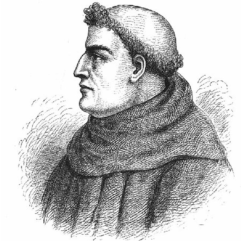 drawing of Roger Bacon