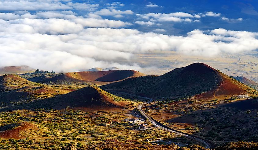 Breathtaking view of Mauna Loa volcano on the Big Island of Hawaii.