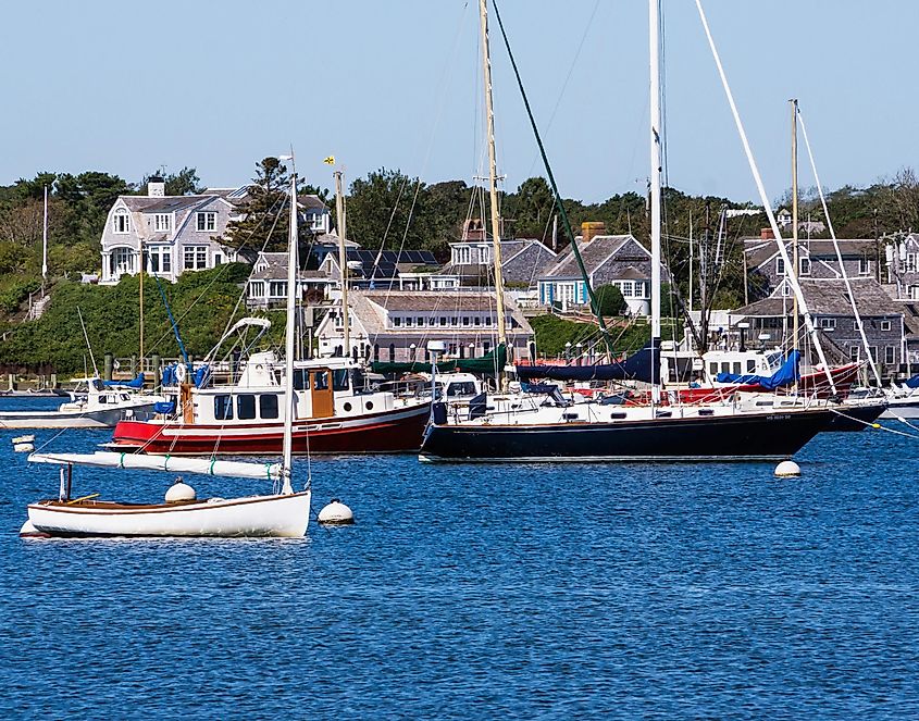 Stage Harbor at Chatham, Massachusetts in Cape Cod.