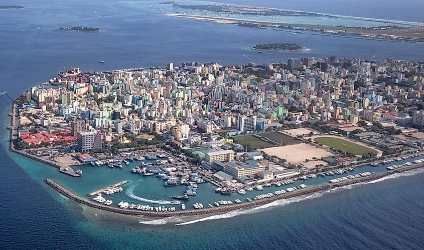 Malé, capital of the Maldives.