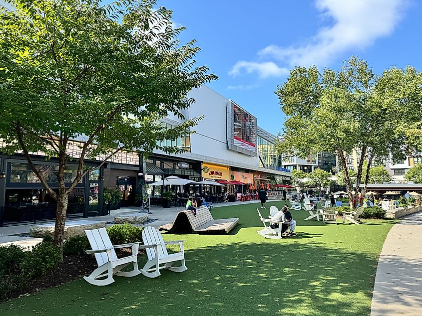 A shopping area in Vienna, Virginia