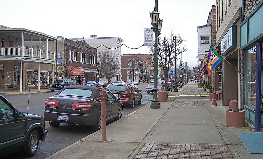 Old photo of downtown Logan, Ohio