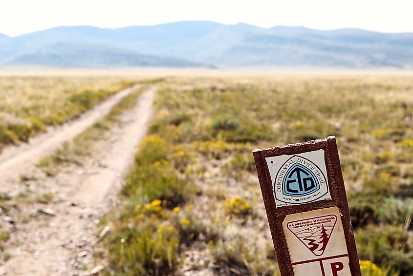 he Continental Divide National Scenic Trail (Continental Divide Trail - CDT) is a United States National Scenic Trail from Mexico to Canada. Editorial credit: EWY Media / Shutterstock.com