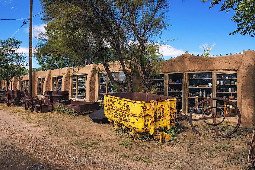 Casa Grande Trading Post and Mining Museum in Cerrillos, New Mexico. 