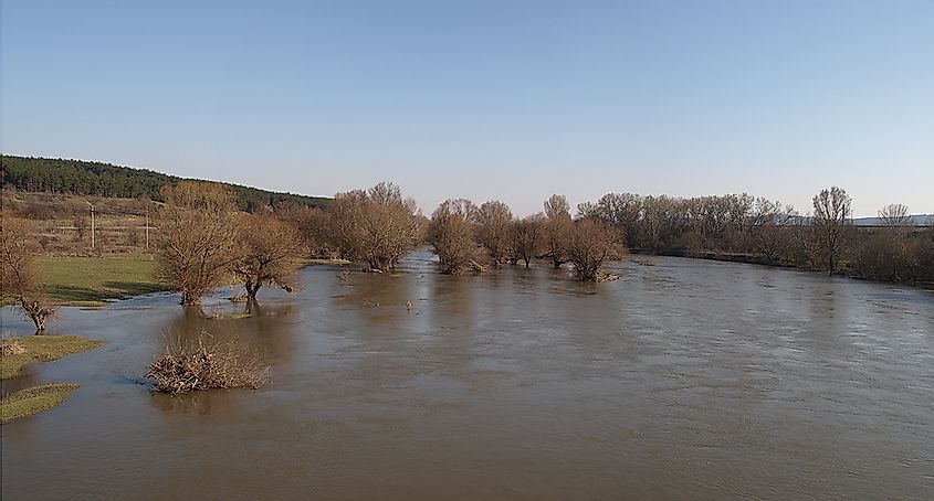 Marica River at Harmanli Bulgaria