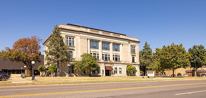 The Garvin County Courthouse in Pauls Valley, Oklahoma.