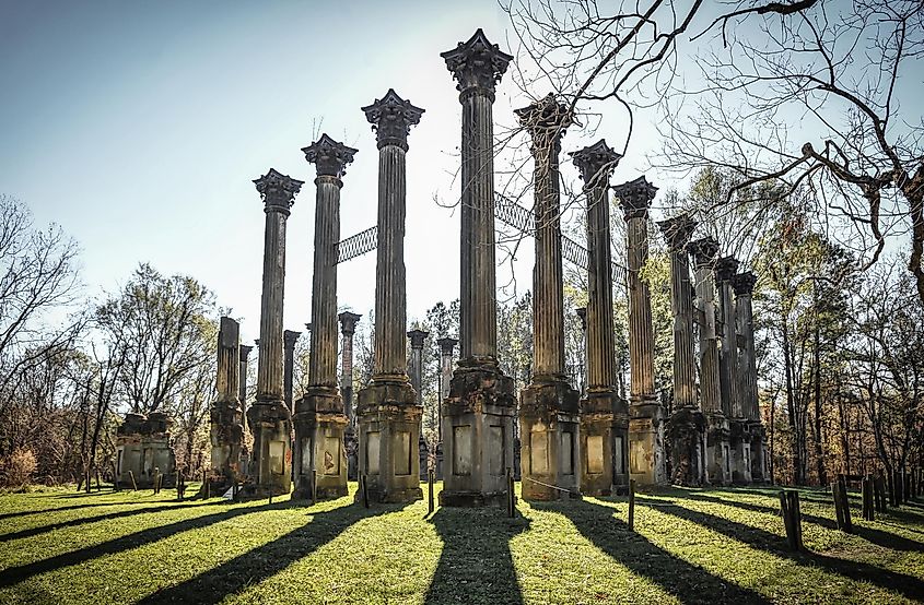The Windsor Ruins in Port Gibson, Mississippi.