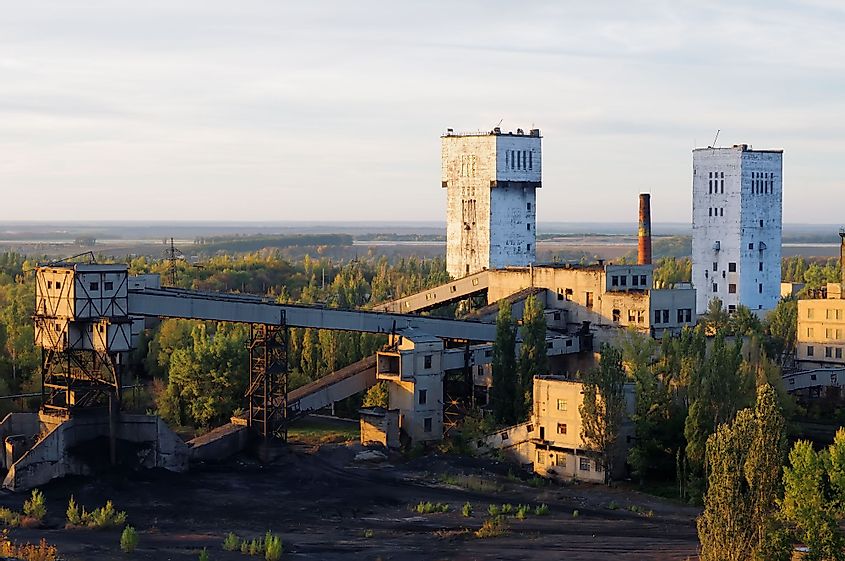 A coal mine in Donetsk, Ukraine