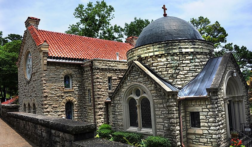 St. Elizabeth's Catholic Church in Eureka Springs, Arkansas is a historical landmark