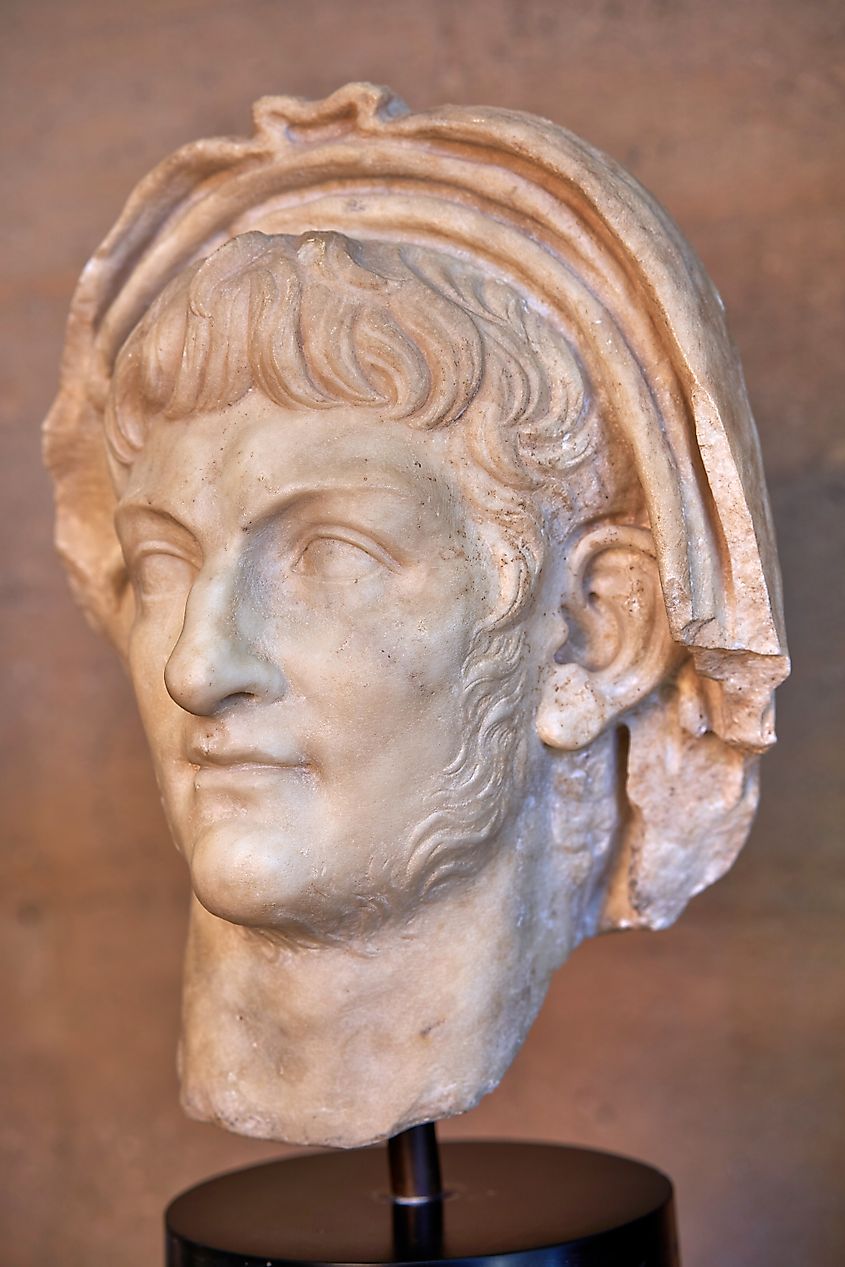 Bust of Nero, c. AD 60. Corinth, Archaeological Museum.