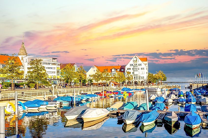 View over Friedrichshafen, Lake Constance