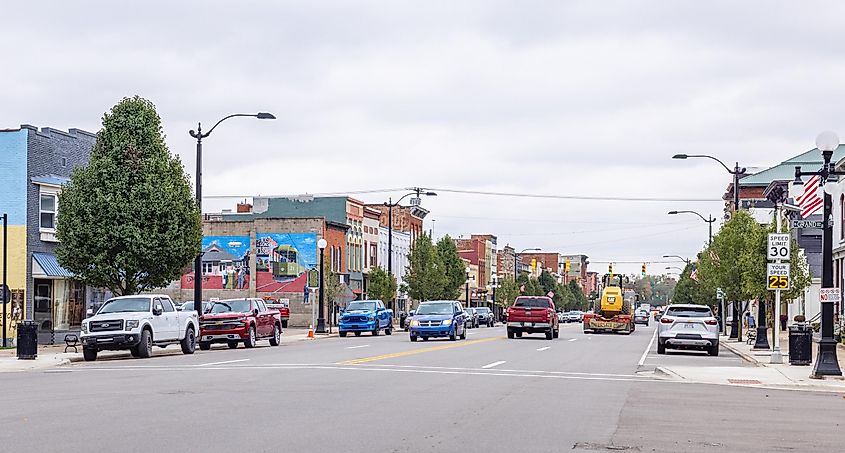 Street view in Marshall, Michigan