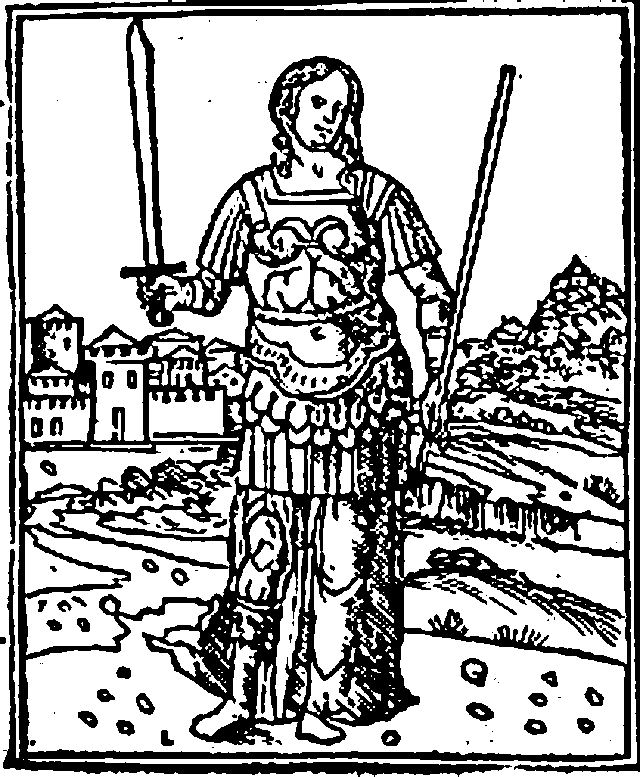 Semiramis illustration, 18th century book