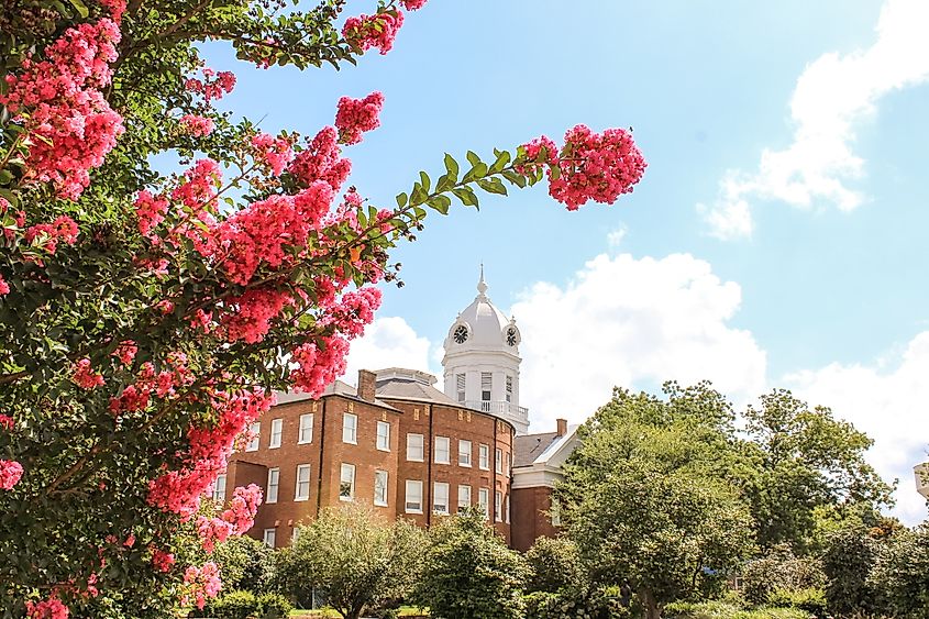 Monroe County Historic Courthouse in Monroeville, Alabama.